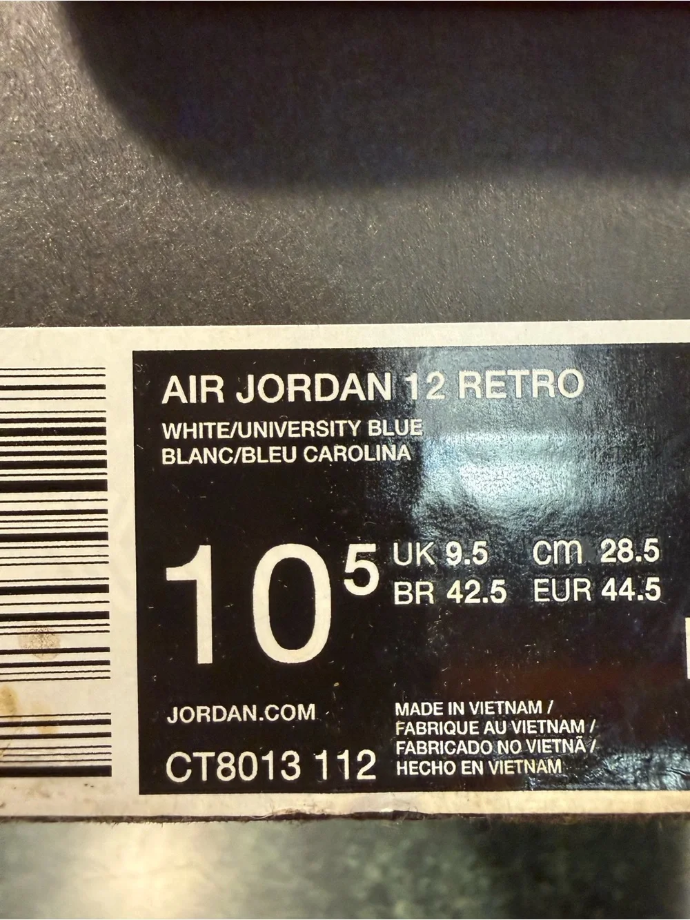 Jordan 12 Retro Melo - White and Light Blue Retro Basketball Shoes